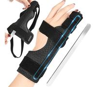 Pinky Finger Splint, Adjustable Trigger Finger Splints, Pinky Wrist Hand Support Brace, Metacarpal & Knuckles Finger Splint for Carpal Tunnel, Broken, Arthritis, Tendonitis, Boxer’s Fracture, Injury