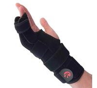 Pinky Finger Splint Boxer Fracture Brace | Ulnar Gutter Splint Hand Brace | Ring & Little Finger Splints | Broken Metacarpal Support Cast | Dupuytren's Contracture (Black, Small, Right Hand)