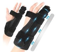 Pinky Finger Splint for Little Finger Support, Little Finger Splint Left Hand or Right Hand with Dual Removable Aluminum Strips for Stable Alignment, Breathable Adjustable Hand Brace with Storage Bag