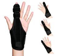 Pinky Finger Splint, Trigger Finger Splint for Broken Fingers, Univeisal | Metal Middle Finger Hand Brace for Boxers Fracture, Brace Support for Left & Right Hand, Pinky, Index, Little, Thumb Fingers