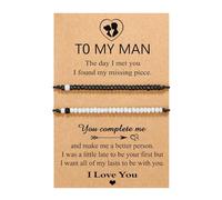 Pinky Promise Matching Bracelet For Couples Man Distance Relationship For Women Men Him Her Cute Couple en Hoops (C, One Size)