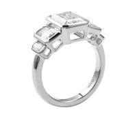 Pinky Promise Ring, Right Hand Rings for Women with 2ct Rectangle Moissanite 9K White Gold Size I 1/2