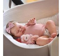 Pinky Reborn Asleep Pickle Girl Doll 19 Inch 48 CM Handmade Reborn Baby Dolls Realistic Baby Girl Dolls Soft Cloth Body Toy