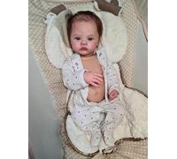 Pinky Reborn Baby Dolls Eyes Open 18 inch 45 cm Full Body Soft Vinyl Silicone Boy Like A Real Baby Reborn Dolls Realistic Newborn Baby Doll Boy Toy