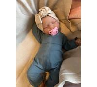 Pinky Reborn Dolls Boy 19 Inch Realistic Sleeping Baby Doll | Look Real Lifelike Newborn,Eyes Closed, Soft Cloth Body, Hand-painted Hair,Birthday Gift for Kids Age 3+
