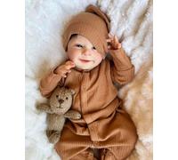 Pinky Reborn Dolls Nice Smile 20 Inch 50 cm Rooted Hair Reborn Baby Dolls with Cuddly Body Realistic Boy Toys