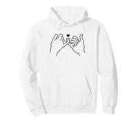 Pinky Swear Promise Best Friends Bff Couples Heart Pullover Hoodie