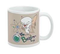 Pinky & The Brain Character The Brain Ceramic Coffee Mug, Novelty Gift Mugs for Coffee, Tea and Hot Drinks, 11oz, White