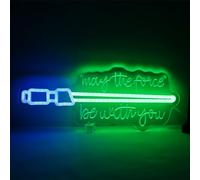 Pinlangdou Lightsaber Neon Sign May The Force Be With You Neon Sign Usb Power LED Swords Light Wall Decor for Bedroom Living Room Best Gifts for Kids Men Fans