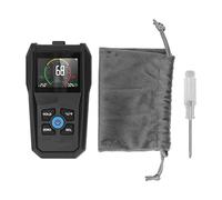 Pinless Moisture Meter with LCD Digital Display, 4 in 1 Wood Moisture Tester for Hardwood Drywall Masonry, Non - Destructive Dampness Detector with Color Alert for Home