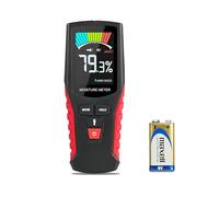 Pinless Wood Moisture Meter Damp Meter with Backlit LCD Screen Non-Invasive for Wallboard Masonry Hardwood and Softwood Moisture Detection