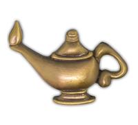 PinMart Antique Gold Florence Nightingale Lamp Nursing Lapel Pin, 1, Pewter, no gemstone