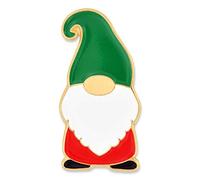 PinMart Christmas Lapel Pin - Holiday Gnome - Christmas Jewelry for Women and Men - Holiday Celebration Pin - Gold Plated Enamel Pin with Secure Clutch Back, 1 Piece, Metal, no gemstone