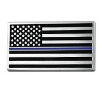 PinMart's Blue Stripe American Flag Police Lives Matter Enamel Lapel Pin