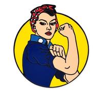 PinMart's Strong Women Pin - Inspirational Accessory for Women's History Month, Vintage Backpack Flair, Encouragement & Strength - You Are Strong Gifts for Women, 1 Piece, Metal, no gemstone