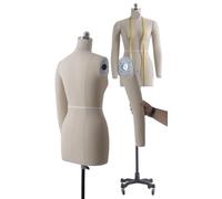 Pinnable Dress Form Mannequin with Wheels , Adjustable 150-175cm 1Piece(3X-Large)