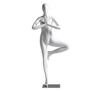 Pinnable Mannequin Boutique Yoga Clothes Display, Fiberglass Dress Form Manikin for Retail Store, Clothing Store and Showcase, Shoulder 15in Chest 32.6in HIPS 35in
