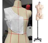Pinnable Mannequin Dress Form for Sewing, Female Dressmaker for Beginners Fashion Students Mom Dad, The Best for Mom Father Grandmother Grandfather