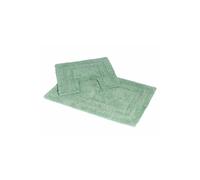'Pinnacle' 2 Piece Cotton Bath Mat Set Showerdrape Green One Size