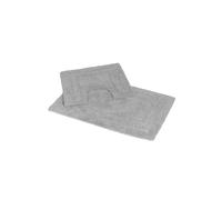 Showerdrape Pinnacle 2 Piece Cotton Bath Mat Set - Grey, Grey