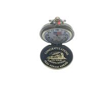 Pinnacle Awards Canada Congratulations On Your Graduation Full Steam Ahead Laser Engraved Approved Railroad Pocket Watch, Antique Brass Finish