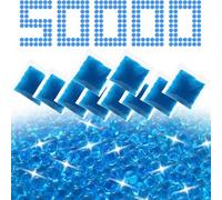 PINNACLE DYNAMICS Gel Blaster Ammo - 50,000 Rounds 7-8 mm (5 Packs) - Gel Splatter Bullets for Electric Gel Blaster Gun - Gel Gun Ammo Refill for Teenagers and Adults - Premium Gift Packaging - Blue