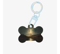 Pinnacle of High Light Printed Acrylic Bone-Shaped Pet Tag with Colorful Chain and Lovely Pet Identification Tag.
