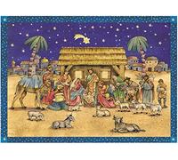 Pinnacle Peak Trading Company Nativity Scene German Christmas Advent Calendar Countdown Made Germany