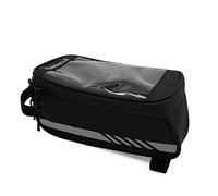 Pinnacle Unisex Top Tube Bag with Phone Window Black One Size