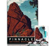 Pinnacles California 1000 Pieces Jigsaw Puzzles for Adults And Teens,Stress Reliever Difficult Challenge Enhance Love between Couples 50x75cm