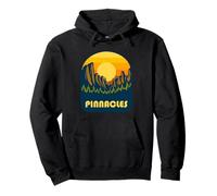 Pinnacles National Park California Retro Design Pullover Hoodie