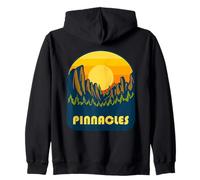 Pinnacles National Park California Retro Design Zip Hoodie