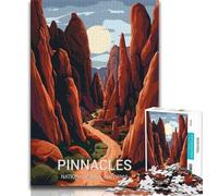 Pinnacles National Park Jigsaw Puzzles for Teenagers 1000 Pieces,Learning Educational Toy for Is Ideal As A Gift for The Whole Family 75x50cm