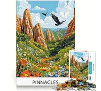 Pinnacles National Park Puzzle for Teenagers 1000 Pieces Mind Exercise Toy Gentle Relax Design Assembly Xmas Surprise (38x52cm)