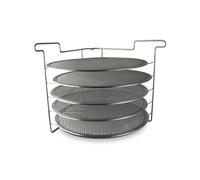 PINNACOLO Folding Pizza Rack with Five 14 Inch Pizza Screens - Compact and Convenient Design for Easy Storage and Baking Multiple Pizzas