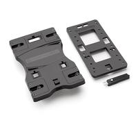 PINNAMAX Bicycle top case with adapter plate - Quick-release bike box with handle - Lockable, waterproof bike luggage carrier, large capacity (Basis)