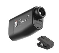 Pinned Golf Prism+ Slope Golf Rangefinder - Golf Distance Rangefinder with Slope - USB Rechargeable, Pinned Locked Vibration Laser Range Finder - Range Finder Accessories - Black