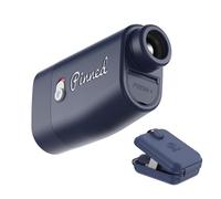 Pinned Golf Prism+ Slope Golf Rangefinder - Golf Distance Rangefinder with Slope - USB Rechargeable, Pinned Locked Vibration Laser Range Finder - Range Finder Accessories - Navy