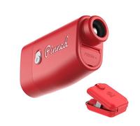 Pinned Golf Prism+ Slope Golf Rangefinder - Golf Distance Rangefinder with Slope - USB Rechargeable, Pinned Locked Vibration Laser Range Finder - Range Finder Accessories - Red