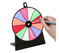 Pinning Prize Wheel - Spinner Top Roulette Wheel | Tabletop Spin For Prizes With Stand | 12 Color Slots, Erasable For Trade Show Carnival Party Fortune Game