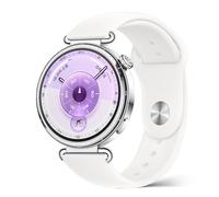 PinnWaa 18mm Silicone Watch Straps Compatible with Huawei Watch GT 6 41mm/GT 5 Pro 42mm/Watch 5 42mm, Soft Sport Waterproof Replacement Wristband Watch Band, Women Men for Huawei GT 5 41mm - White