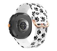 PinnWaa Printed Silicone Band Compatible with Samsung Galaxy Watch 8 40mm/44mm/8 Classic 46mm, Water Proof, Soft Sport Replacement Strap Women Men for Samsung Galaxy Watch 8/8 Classic - Cat Paw