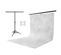 Pino Studio Photography Background Sheet - Gray Mortar(with Stand)