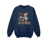 Pinocchio Boy's Tales Of Adventure Sweatshirt in Navy | Size: 9 Years Pinocchio Navy 9 Years
