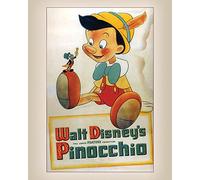 Pinocchio Conscience Canvas Print, Multi-Colour, 40 x 50 cm
