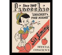 Pinocchio Cricket´s The Name Framed Poster Pinocchio Multicolor