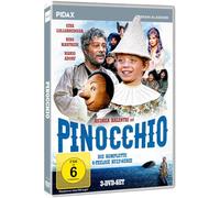 Pinocchio , Die komplette 6-teilige Kult-Serie mit Starbesetzung wie Mario Adorf (Pidax Serien-Klassiker) [3 DVDs] [DVD]