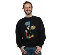 (XL, Black) Disney Mens Pinocchio Jiminy Cricket Sweatshirt
