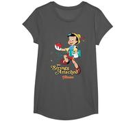 Pinocchio No Strings T-Shirt, Girls, Asphalt Grey, X-Small