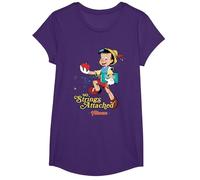 Pinocchio No Strings T-Shirt, Girls, Purple, Small